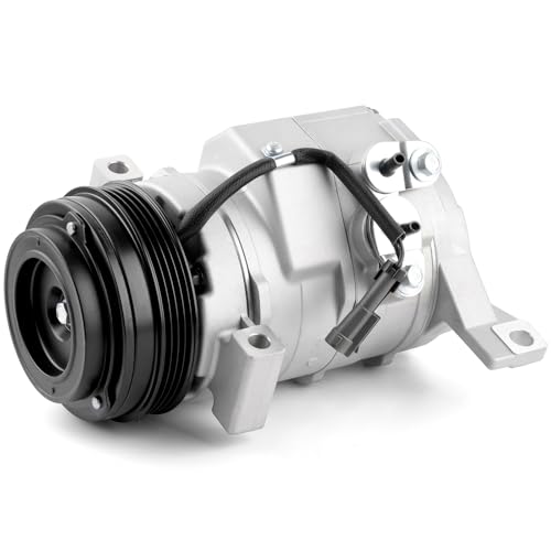 Farrme A/C Compressor Fit for Cadillac Escalade, for Chevy Avalanche Tahoe Silverado 1500 2500 3500, Suburban 1500 2500, for GMC Sierra Yukon CO 29002C Automotive Replacement AC Compressor with Clutch - Image 1