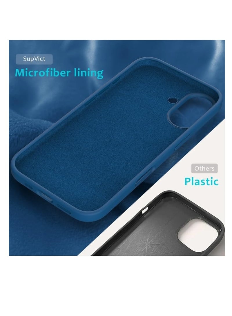 Compatible with iPhone 16 Case, Premium Liquid Silicone Case, Full Body Protective Cover, Shockproof, Slim Phone Case, Anti-Scratch Soft Microfiber Lining, 6.1 inch (blue)  - Image 2