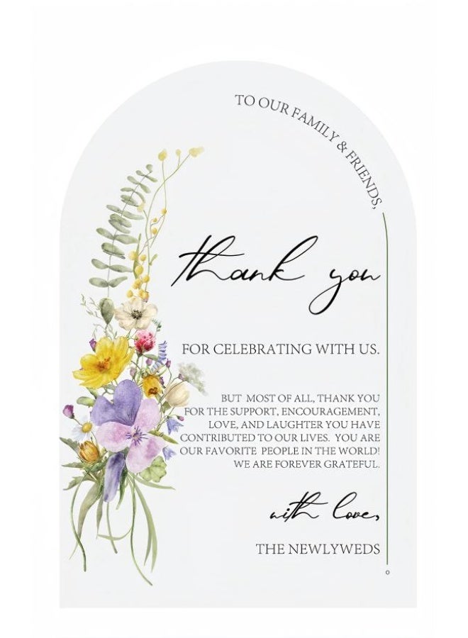 50 قطعة من بطاقات الشكر لحفلات الزفاف والعشاء وبطاقات الجلوس وديكور الطاولة وبطاقات الشكر - Image 1