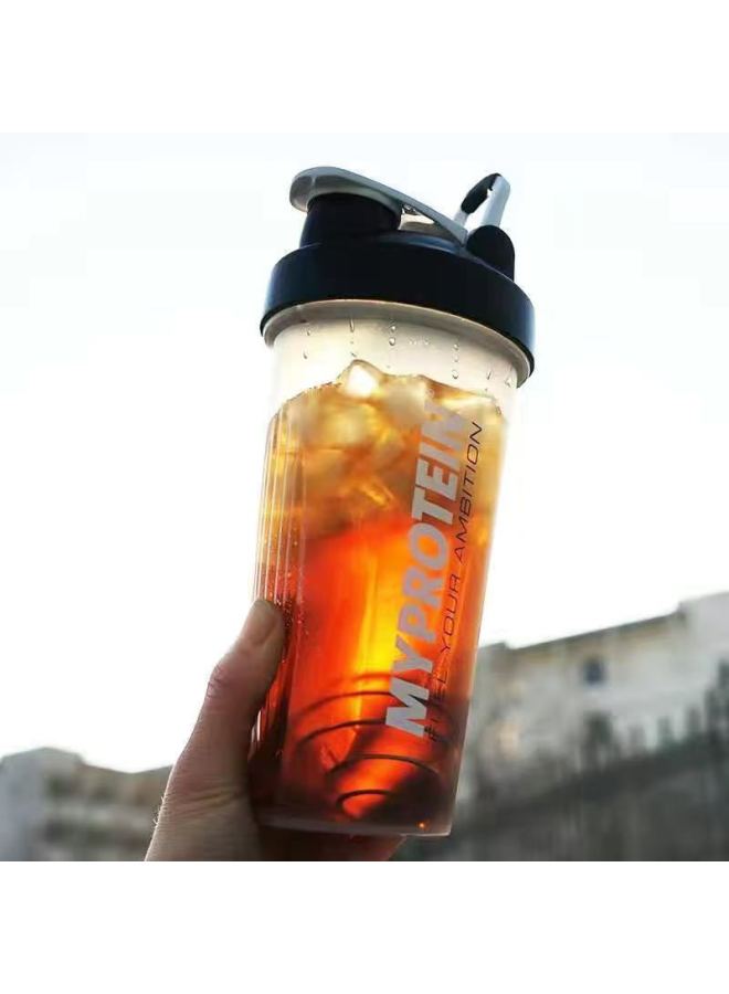 Myprotein Black Cover Myp 600ml Portable Fitness Water Bottle, Protein Powder Mixing Cup, Milkshake Drink, Sports Shaker Cup - Image 3