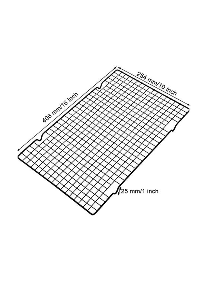 Nonstick Baking Cooling Rack Black 10x16inch - Image 2