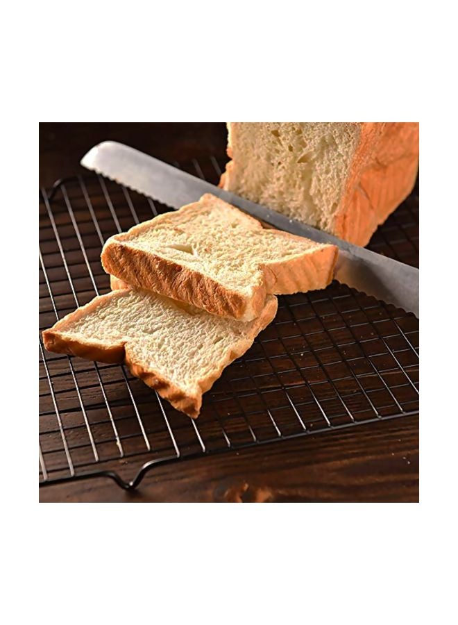 Nonstick Baking Cooling Rack Black 10x16inch - Image 5