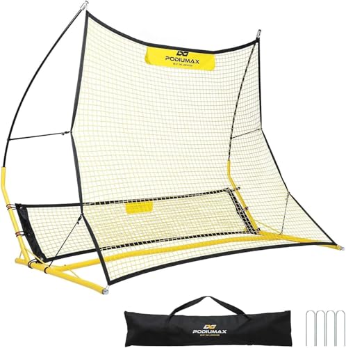 PodiuMax Soccer Rebounder 6x47ft Large Soccer Rebound Net 6x13ft Ground Pass Net Soccer Bounce Back for Kick Back Trainer Footwork Training with Carry Bag - Image 1