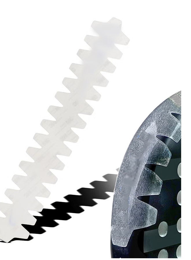 إيليلي واقي مضارب، نسيج ألياف الكربون - كبير | خفيف الوزن ومتين لحماية قصوى للحواف | مقاس عالمي، سهل التركيب - Image 1