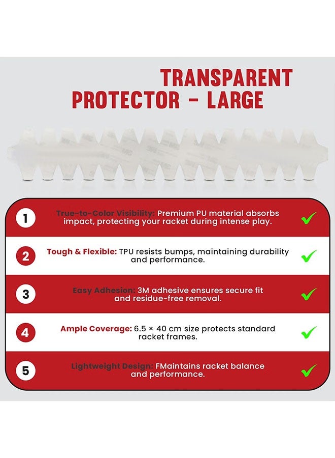 إيليلي واقي مضارب، نسيج ألياف الكربون - كبير | خفيف الوزن ومتين لحماية قصوى للحواف | مقاس عالمي، سهل التركيب - Image 3
