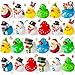 JOYIN 24 PCS Christmas Ducks Baby Bathtub Toys Assorted Xmas Rubber Duckies for Kids Gifts Ducky Toddler Bath Toys Rubber Duck Bulk for Stocking Stuffers Party Favor Baby Shower Pool Toys - Image 3