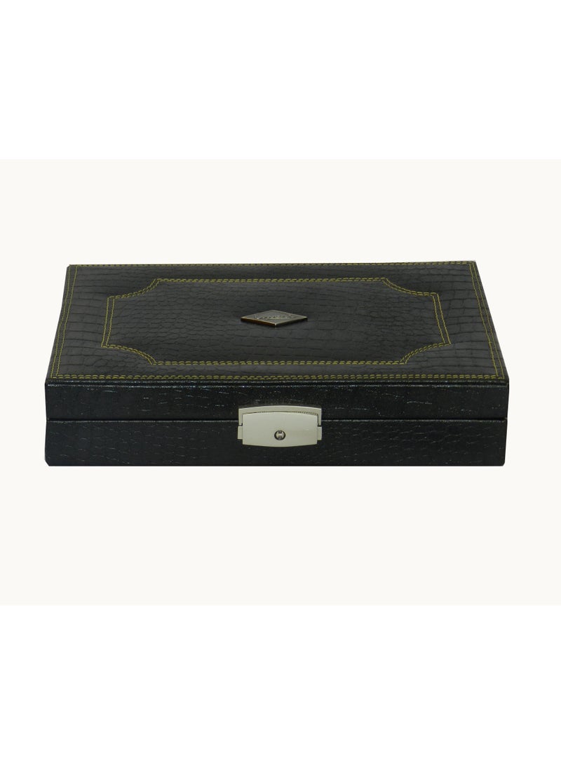 LAVERI LEATHER Laveri Genuine Leather Earring Box And Ring Organizer Storage Stud Tray Showcase Storage Case  - Image 5