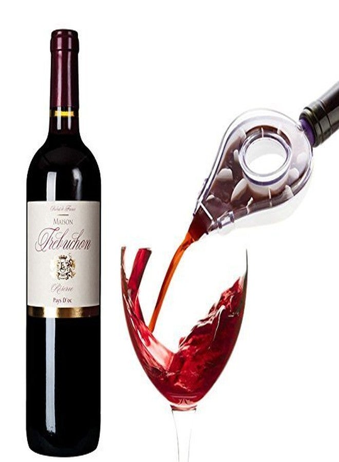 Birud® 1Pc White Red Wine Aerator Pour Spout Bottle Stopper Decanter Pourer Aerating Wine operner Wine Opener and Stopper - Image 2