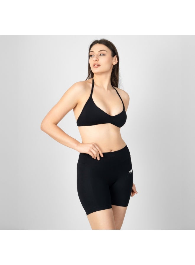 انكسيخ Seamless Halter Sports Bra | Sculpted Support - Image 1