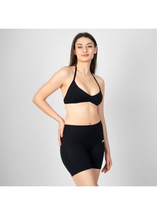 انكسيخ Seamless Halter Sports Bra | Sculpted Support - Image 3