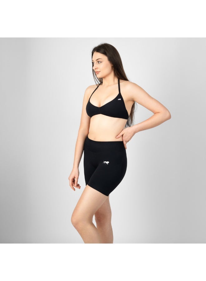 انكسيخ Seamless Halter Sports Bra | Sculpted Support - Image 2