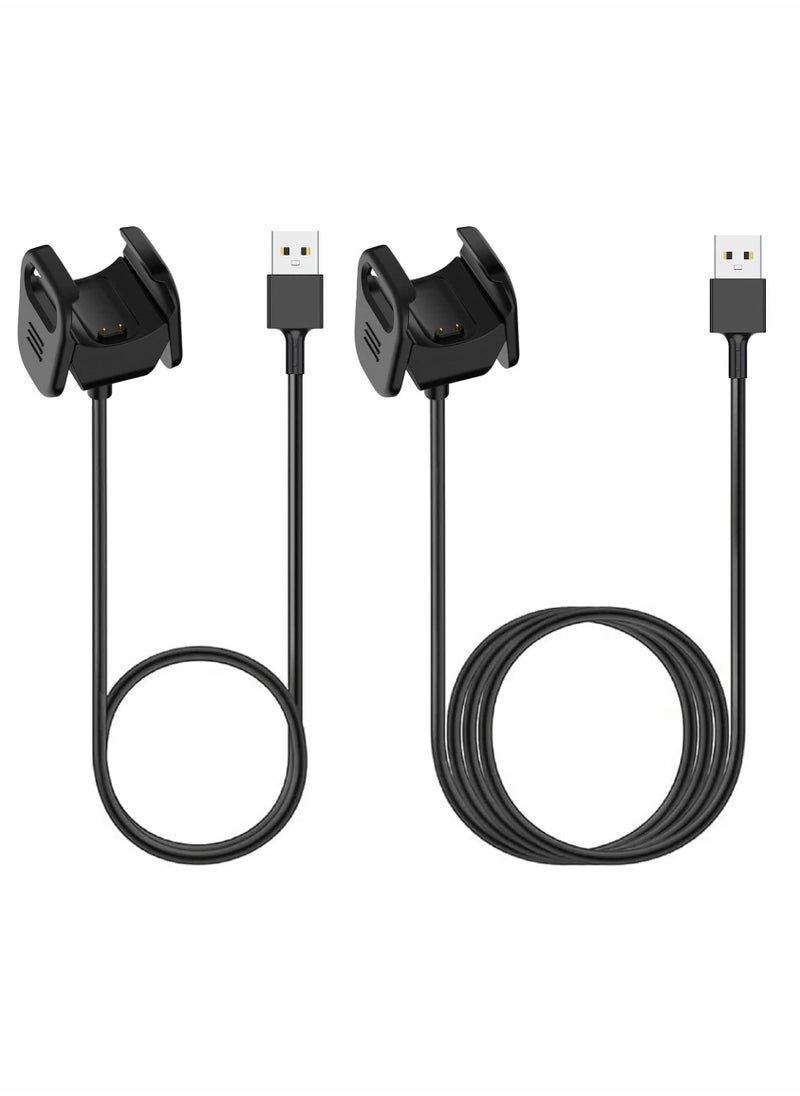 KASTWAVE - Charger Cable Compatible with Fitbit Charge 3/Charge 4, 2 Pcs Replacement USB Charging Cradle Dock Stand Cable Smart Watch Adapter for Fitbit Charge 3/Charge 4(3.3 ft/1.6ft) - Image 1