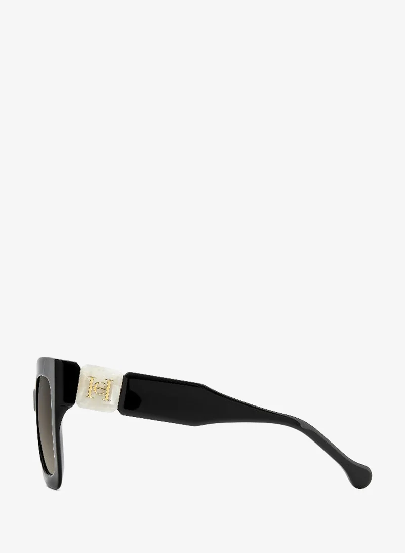 Carolina Herrera  CAROLINA HERRERA HER 0369/S Sunglasses Black Square  | Best Price UAE