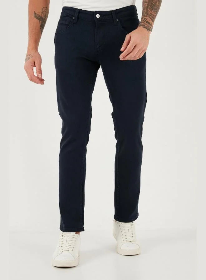 Buratti  Buratti Cotton Regular Fit Normal Waist Straight Leg Jeans Men's JEANS 2211C40PARMA for Men | Best Price UAE