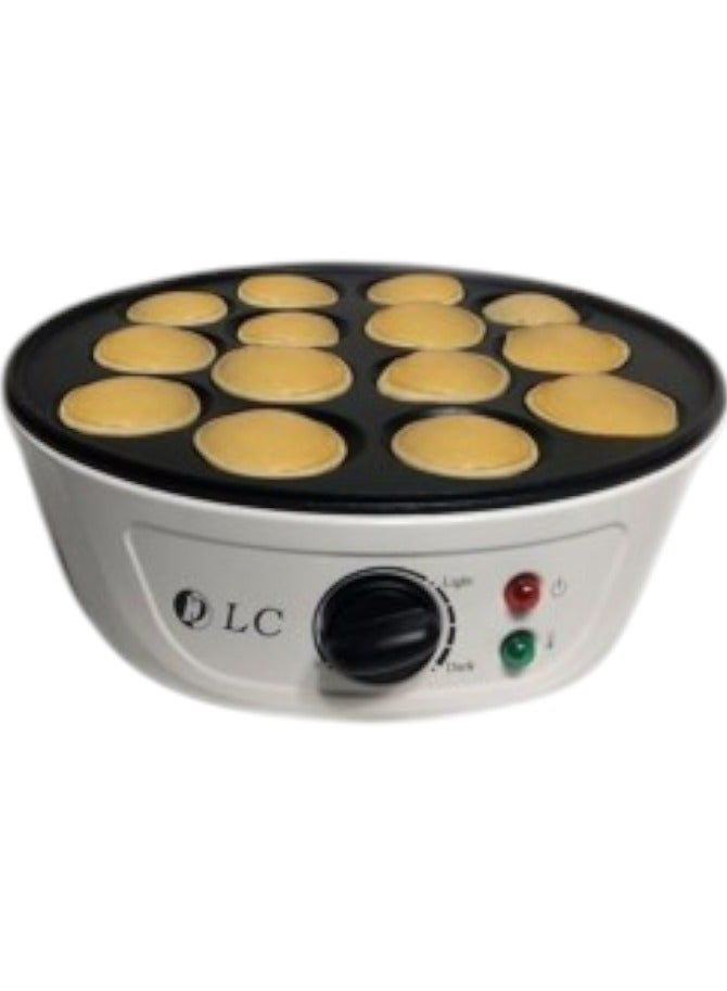 ال سي صانعة فطائر صغيرة 750 واط DLC-38242 أبيض/أسود - Image 1