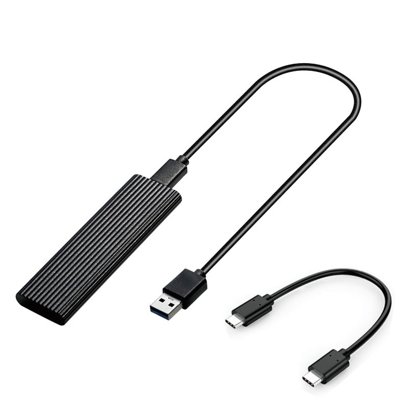 مُغلف القرص الصلب M.2 SATA NVME إلى USB 3.1 بروتوكول مزدوج 10 جيجابت في الثانية بسكل من سبائك الألومنيوم لا حاجة لتثبيت برامج التشغيل - Image 1