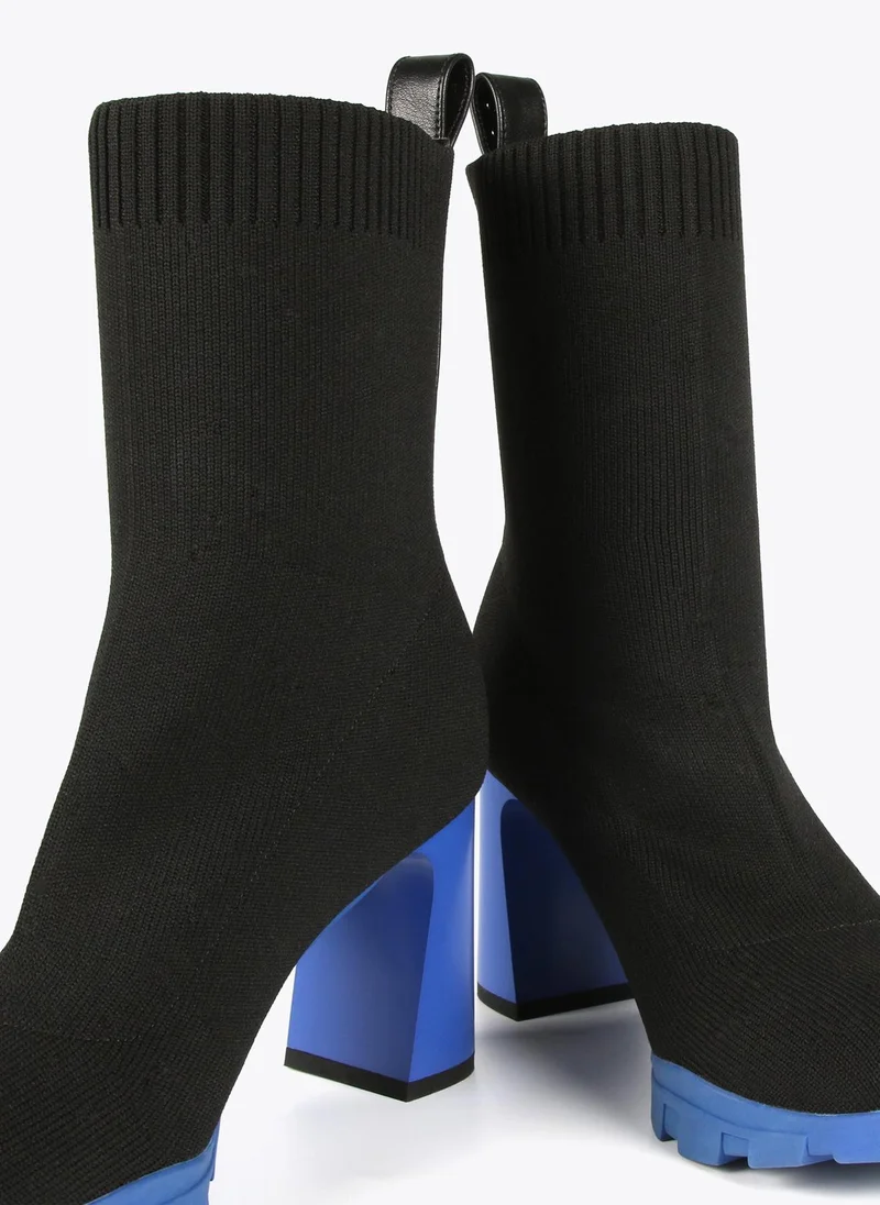Lola Casademunt Sock-style ankle boots with track sole