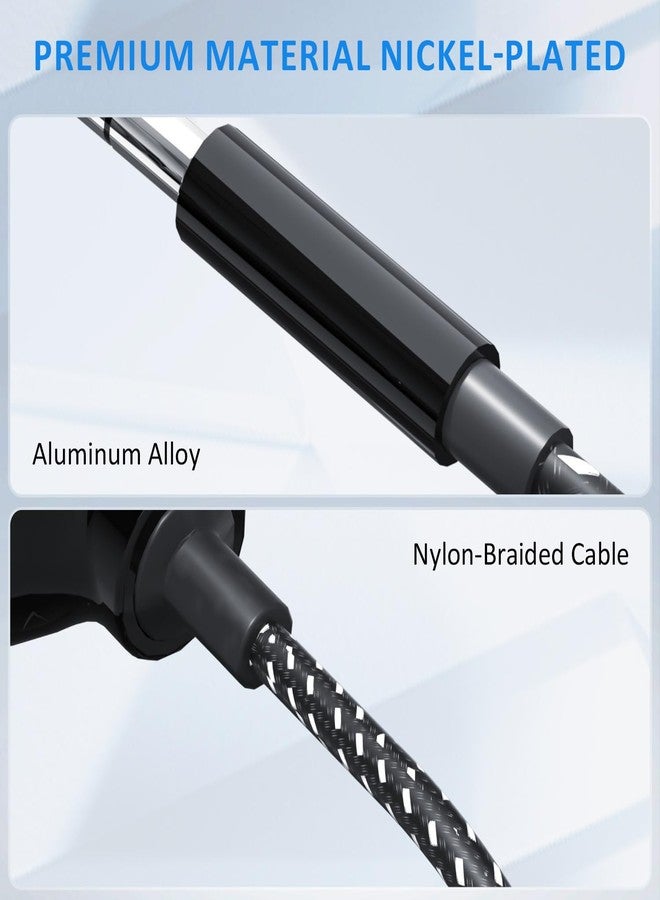 LP Headphone Splitter, Nylon-Braided 3.5mm Audio Stereo Splitter, Male to 3 Female Ports for MacBook, Mac, iPad, iPhone(≤6), iPod, Tablet, Laptop, PC, Earphone, Kindle, MP3 Player, Speaker & More - Image 4