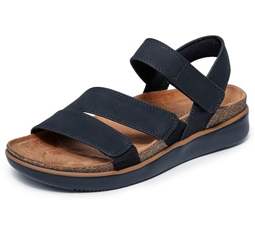 SKECHERS صندل سكيشرز النسائي المريح المرتفع، أسود 8 م - Image 4