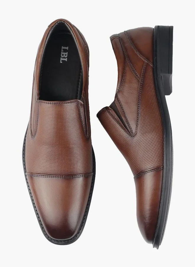 LBL by Shoexpress BROWN Men Slip-On Leather Loafers for Men | Best Price UAE