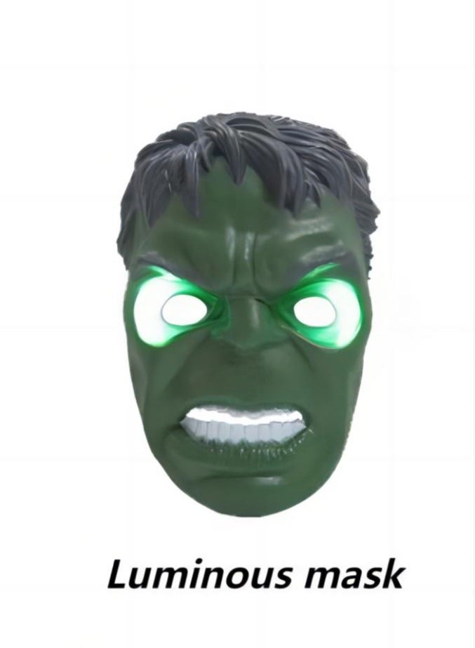 TNGames 【Halloween Must-Have】Kids' Hulk Muscle Costume Set – Muscle Suit + Mask, Avengers-Themed Halloween Party Cosplay Outfit  Product Highlights Size:M - Image 3