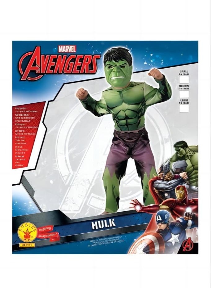 TNGames 【Halloween Must-Have】Kids' Hulk Muscle Costume Set – Muscle Suit + Mask, Avengers-Themed Halloween Party Cosplay Outfit  Product Highlights Size:M - Image 2