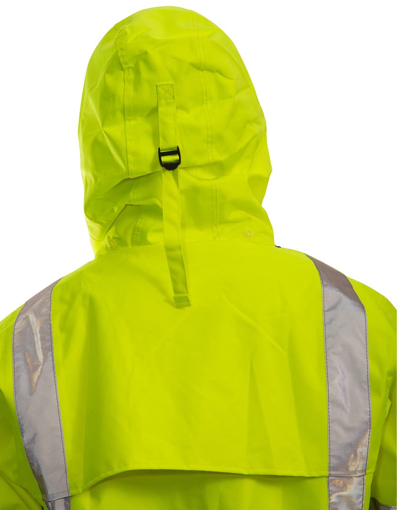 Tingley Icon J24122 High Visibility Jacket With Attached Hood, Extra-Large, Fluorescent Yellow-Green/Black - Image 3