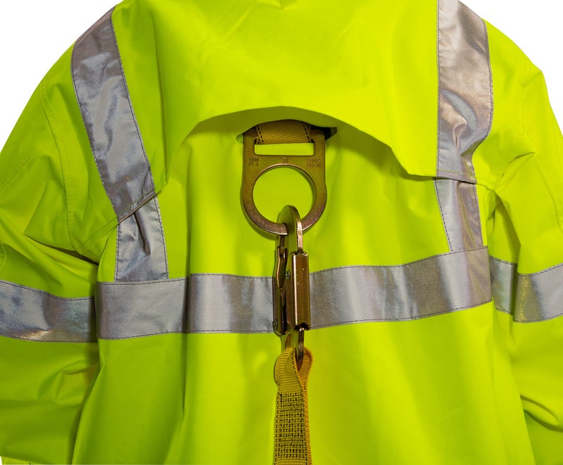 Tingley Icon J24122 High Visibility Jacket With Attached Hood, Extra-Large, Fluorescent Yellow-Green/Black - Image 4