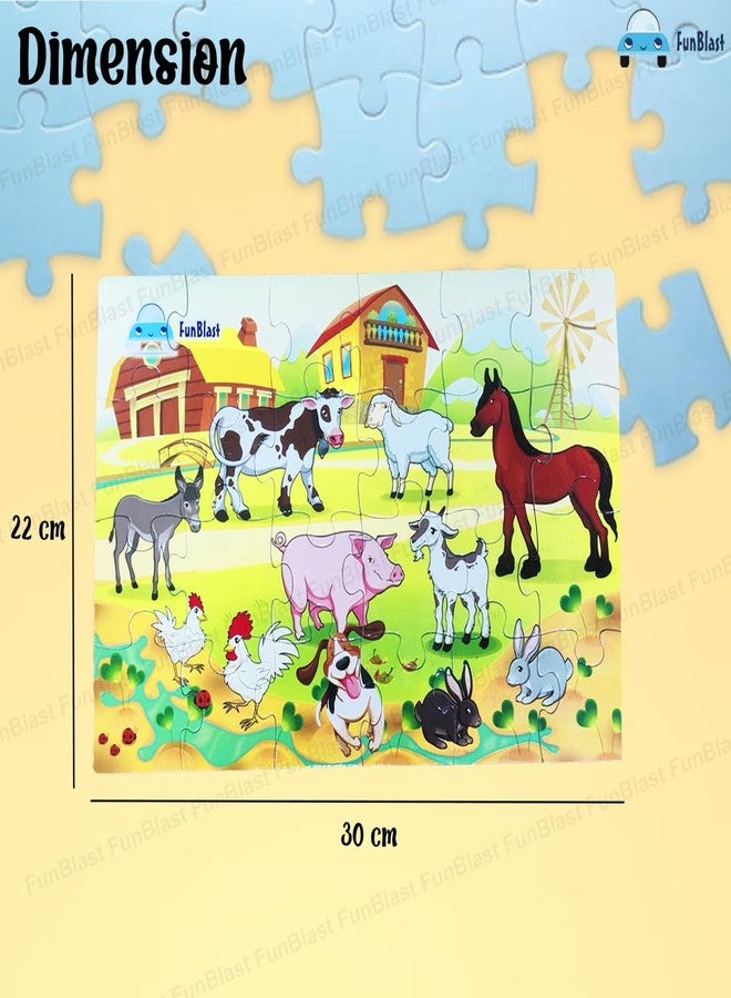 FunBlast Pet Animal Jigsaw Puzzle for Kids Jigsaw Puzzle for Kids of Age 3-5 Years 24 Pcs (Multicolor, Size 30X22 cm) - Image 2