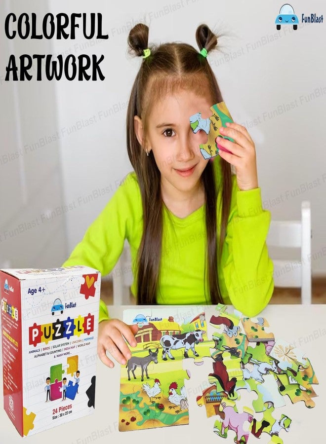 FunBlast Pet Animal Jigsaw Puzzle for Kids Jigsaw Puzzle for Kids of Age 3-5 Years 24 Pcs (Multicolor, Size 30X22 cm) - Image 4