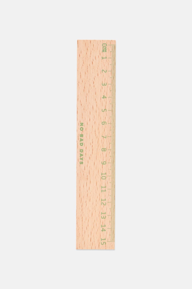 Muy Mucho Wooden 15 cm Ruler, Natural - Image 1