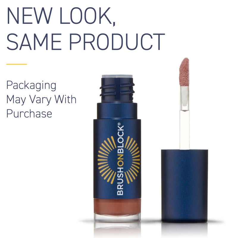 Brush On Block Sun Shine Protective Lip Oil SPF 30, Mineral Protection from UVA/UVB & Blue Light, Hydrating, Cruelty-Free, Gluten-Free, & Vegan, Fig - Image 2