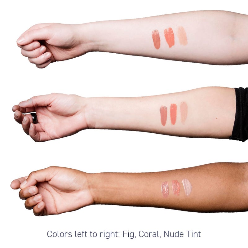 Brush On Block Sun Shine Protective Lip Oil SPF 30, Mineral Protection from UVA/UVB & Blue Light, Hydrating, Cruelty-Free, Gluten-Free, & Vegan, Fig - Image 5