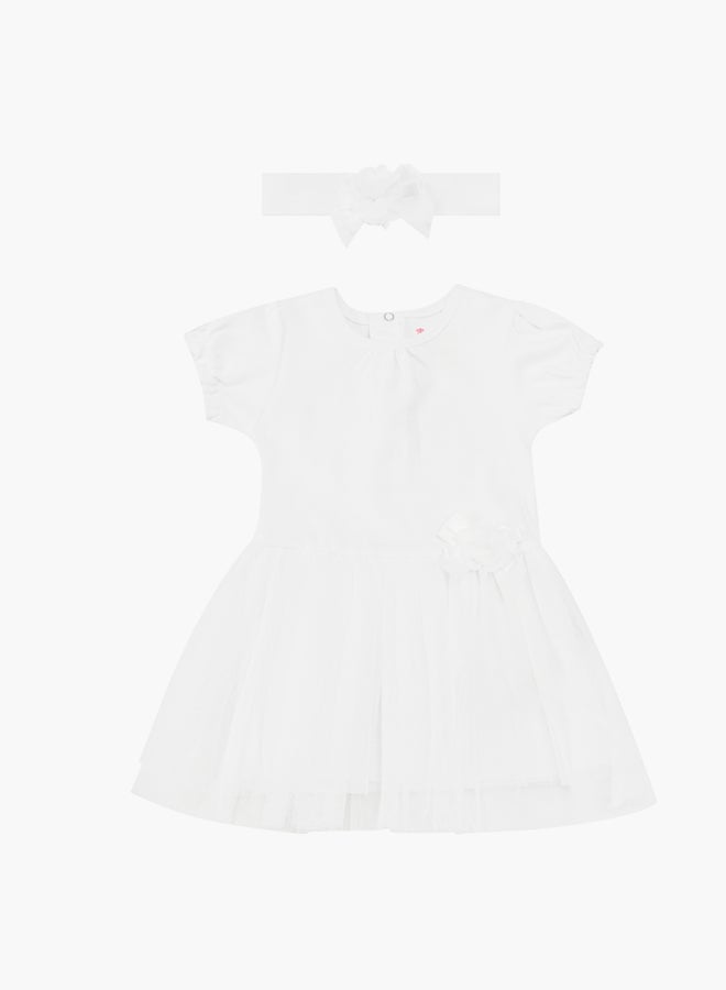 Baby Girls Tutu Dress With Headband