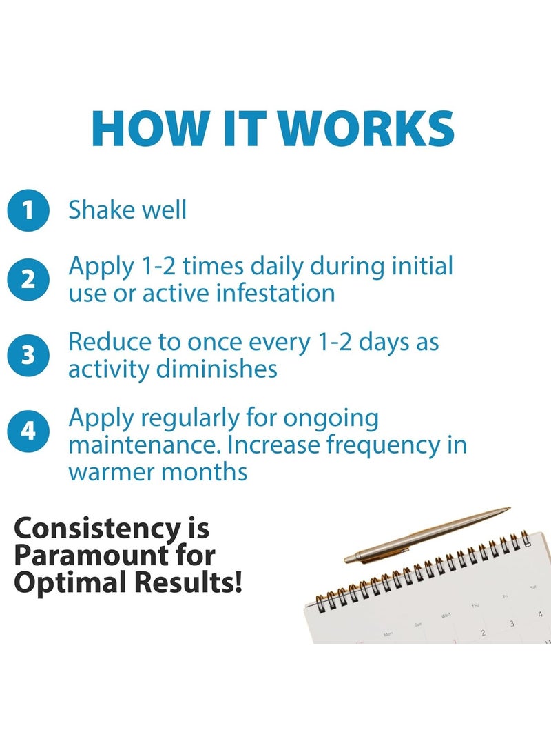 جيكو بخاخ طارد للوزغ - تركيبة تدوم طويلاً، يطرد الوزغ والآفات بفعالية، مناسب للمنزل/المطبخ، مناسب لمجموعة متنوعة من طاردات الحشرات (العناكب والصراصير والنمل)، سهل الرش - 300 مل - Image 4