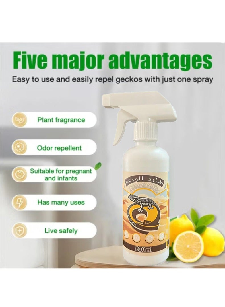 جيكو بخاخ طارد للوزغ - تركيبة تدوم طويلاً، يطرد الوزغ والآفات بفعالية، مناسب للمنزل/المطبخ، مناسب لمجموعة متنوعة من طاردات الحشرات (العناكب والصراصير والنمل)، سهل الرش - 300 مل - Image 2