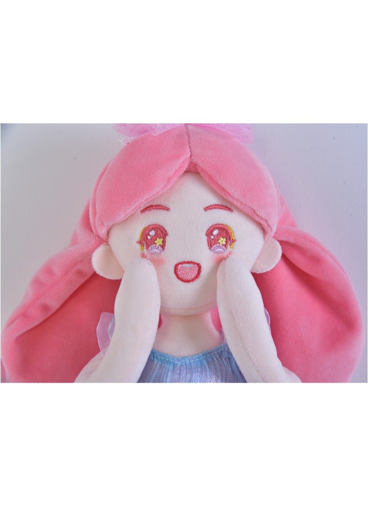 Cute little mermaid plush doll soft mermaid throw pillow plush toy mermaid plush animal plush plush toy - Image 4