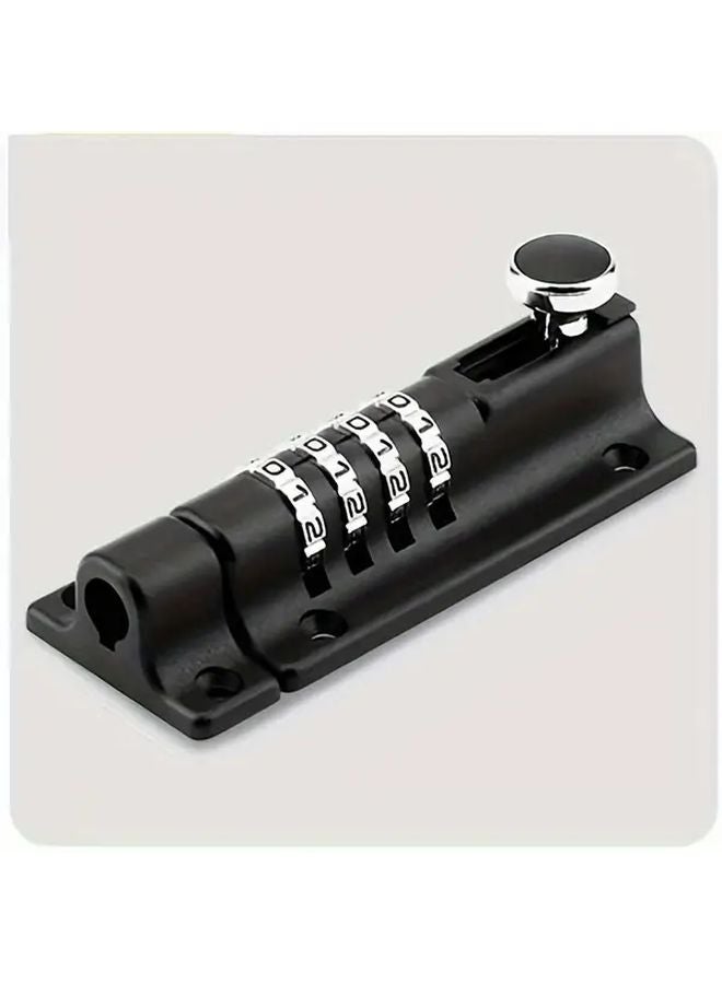 Silvery Waterproof Rust Proof Password Latch Lock Outdoor Security Anti Theft Metal - Image 3