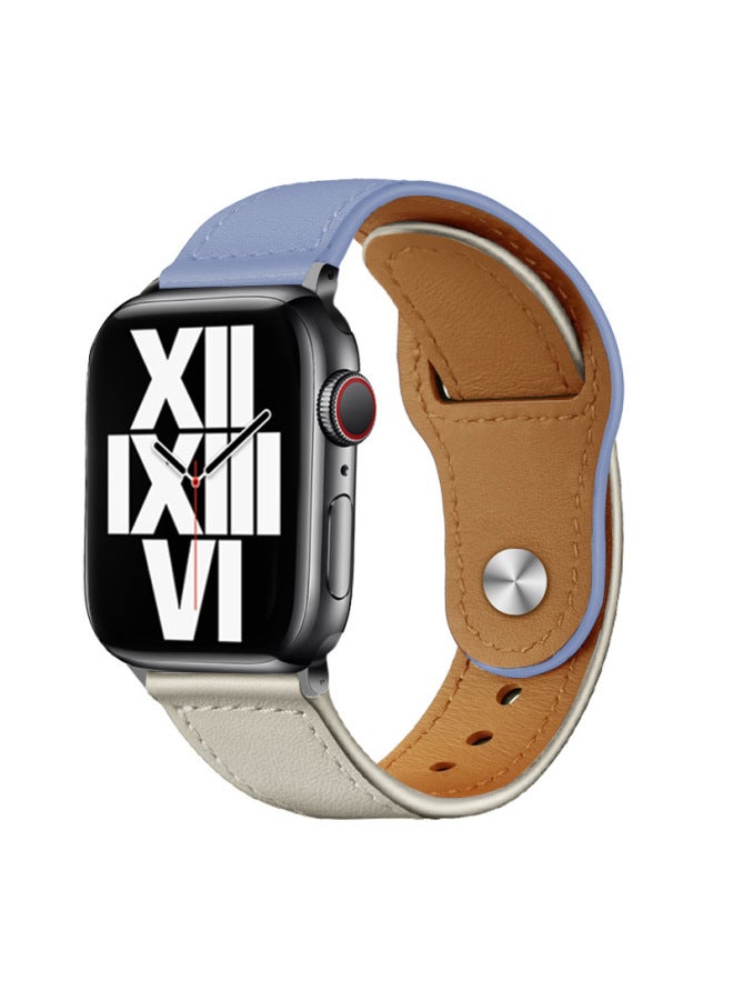 YLZ For Apple Watch Strap Iwatch543se Universal Business Single Nail Cowhide Apple Watch 6 Strap - Image 1