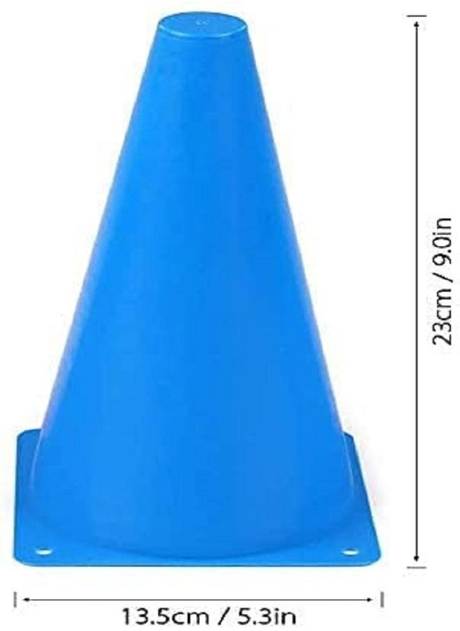 ULTIMAX Agility Marker Cone Set for Athletics and Social Distancing Traffic Cones Outdoor Sport Cones for Kids Football Soccer Training Cones 10 Pack- 23cm  - Image 2