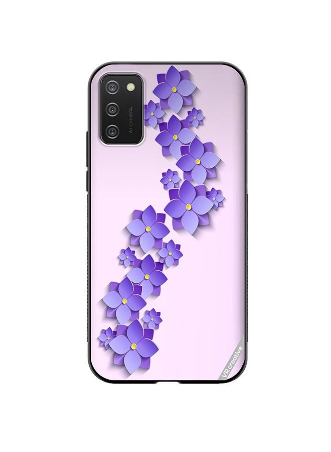 VR CREATIVE Protective Case Cover For Samsung Galaxy A03s Flower Design Multicolour - Image 1