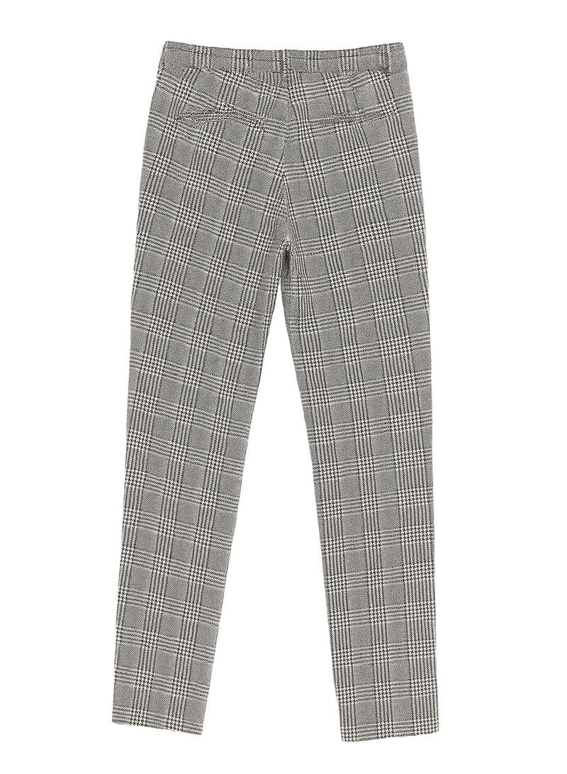 CHEVALIER FASHION Women’s Straight-Leg Pants with Classic Checkered Pattern – Elegant & Versatile Design - Image 4