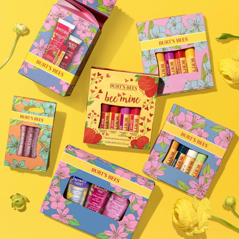 Burt's Bees Mothers Day Gifts for Mom, 3 Self Care Products, You're One in a Melon - Watermelon & Mint Hand Cream, Watermelon Lip Balm & Watermelon Rush Squeezy Tinted Lip Balm (Packaging May Vary) - Image 3
