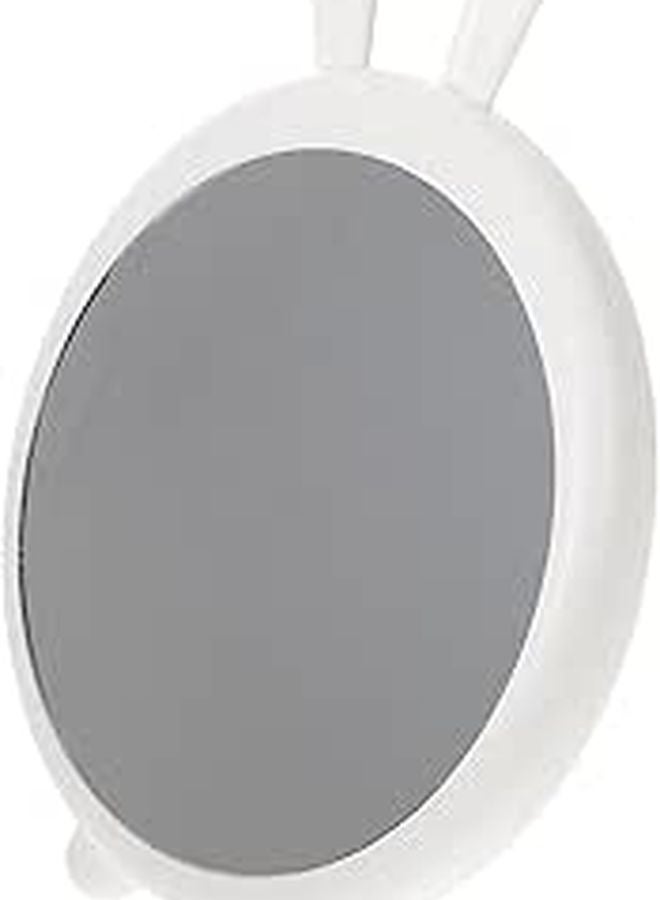 White Vanity Mirror with Gold Rabbit Ears Desktop Cosmetic Mirror for Bedroom Dressing Table - Image 1