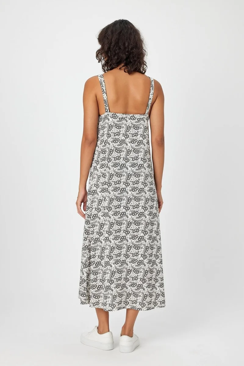 الكسندر جاردي Printed Sleeveless Midi Dress
