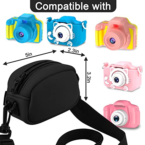 Homakover Camera Case Adjustable Crossbody Bag For Seckton/for Rindol/for Dylanto/for Desuccus/Sony DSCW800/DSCW830 and More Digital Camera, Waterproof Storage Extra Pocket Fits Accessories - Image 2