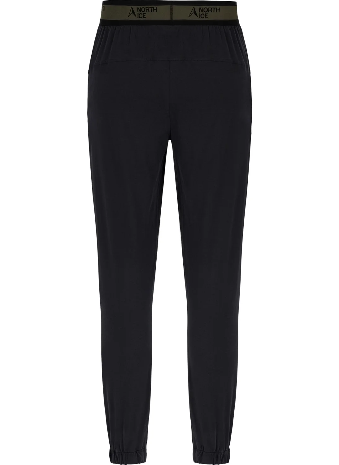 North Ice Elastic Regular Fit Plain Black Men's Sweatpants