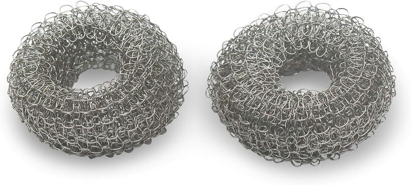 Tredoni 2 Reusable Limescale Remover Ring 0.8x1.6 - Boiler/Kettle Furring Descaler Stainless Steel Mesh 2x4cm (2) - Image 1