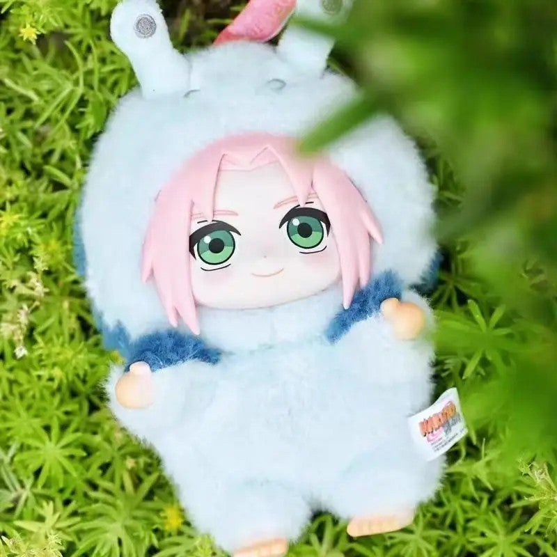 Y&D Plush Keychain Toys Naruto Shippuden Uzumaki Naruto, Uchiha Sasuke, Hyuga Hinata, Haruno Sakura Anime Plush Doll Blind Box Set – Soft Collectible Birthday Gift for Fans - Image 1