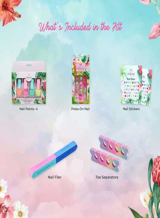 ويمسي مجموعة ويمسي بيوتي سويت شاين للعناية بالأظافر للأطفال والمراهقين | ألوان أظافر للأطفال مع زيوت مغذية | مجموعة العناية اليومية بالأظافر | عبوة من 5 قطع - Image 5
